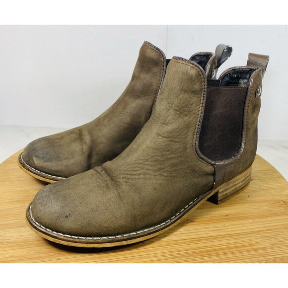 Steve Madden Women Ankle Leather Booties shoes sz 6.5M - Picture 1 of 7